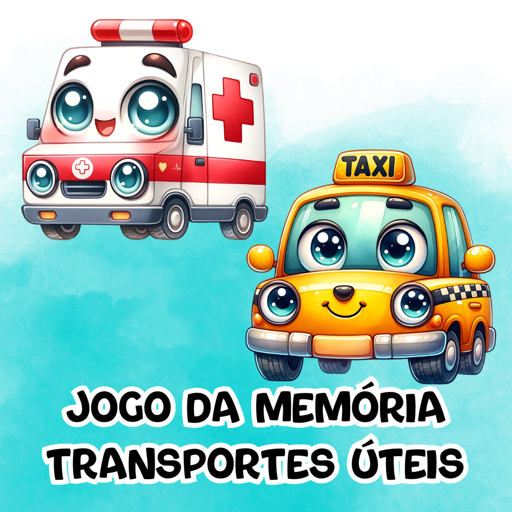 Jogo da Memória: Transportes Úteis