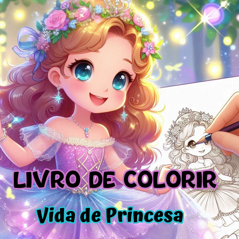 Livro de Colorir: Vida de Princesa