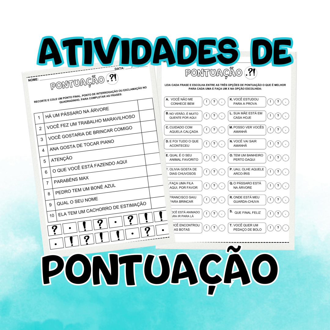 ATIVIDADES DE PONTUAÇÃO