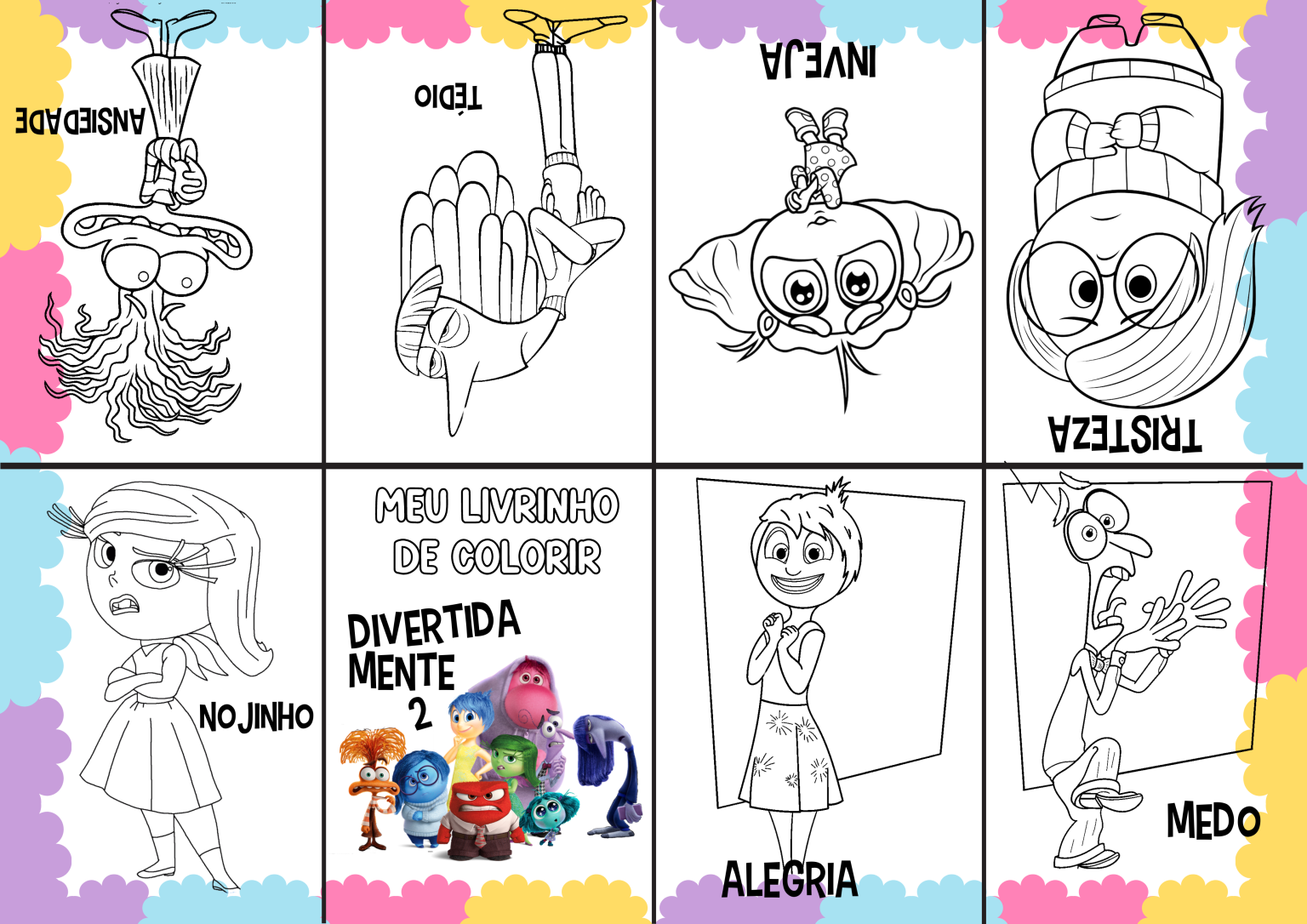 LIVRINHO DE COLORIR – DIVERTIDAMENTE – Arrisque e Rabisque