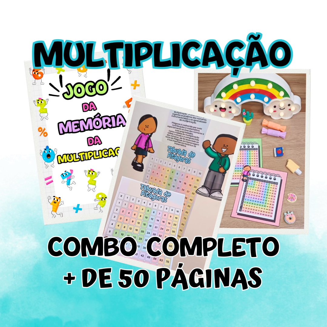Atividades de Multiplicação - Combo Completo