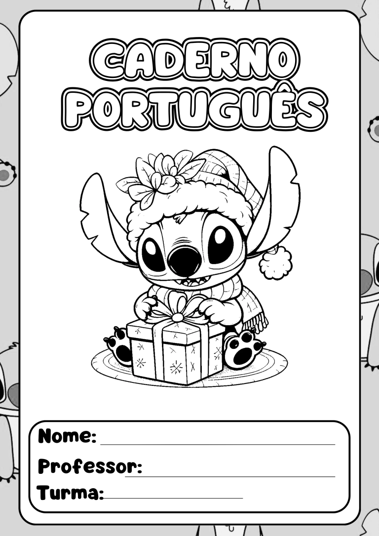 Capas de Caderno Stitch – Arrisque e Rabisque