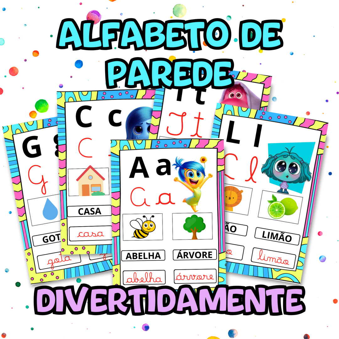 ALFABETO DE PAREDE DIVERTIDAMENTE