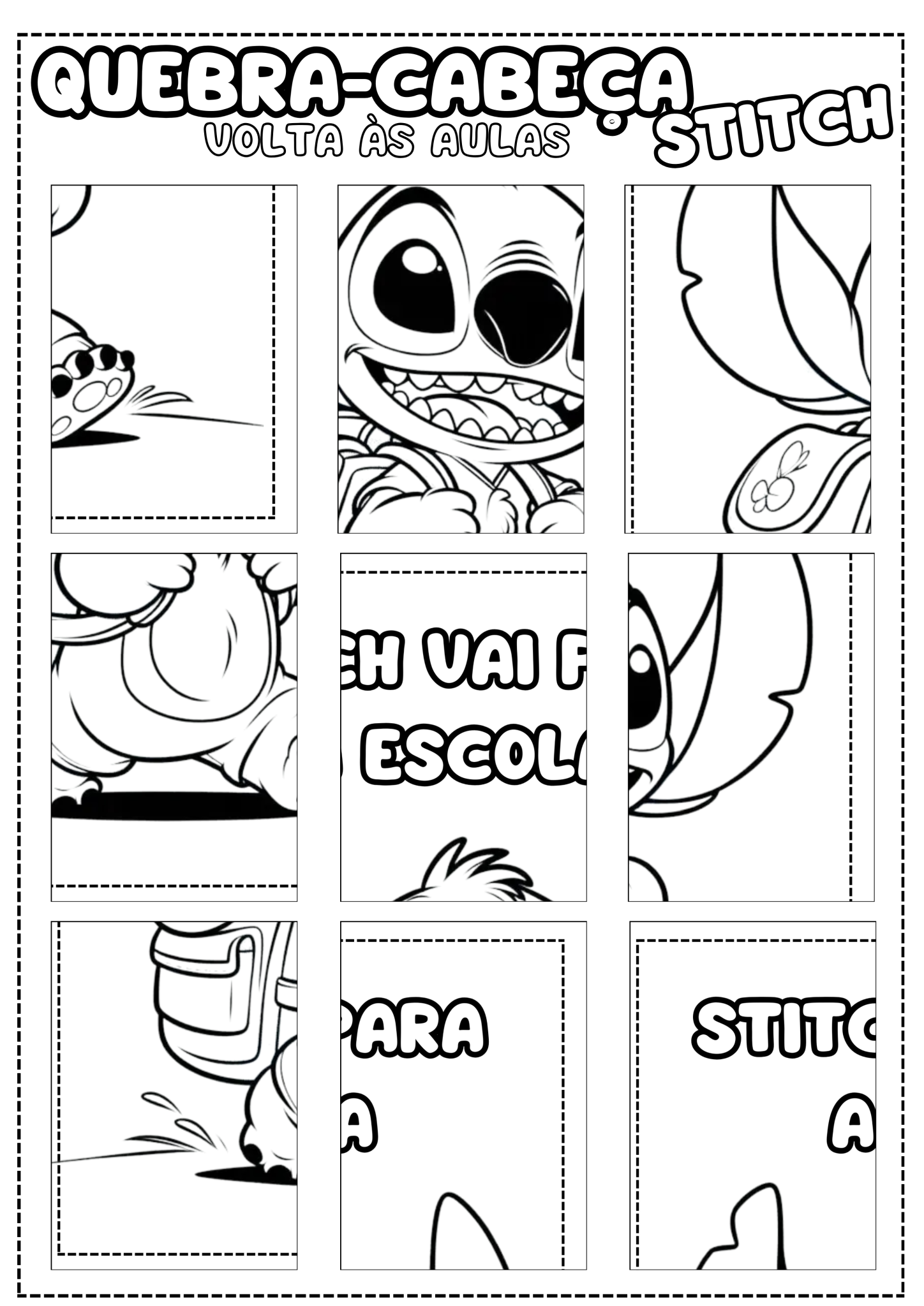 JOGO DA MEMÓRIA E QUEBRA-CABEÇA STITCH – Arrisque e Rabisque