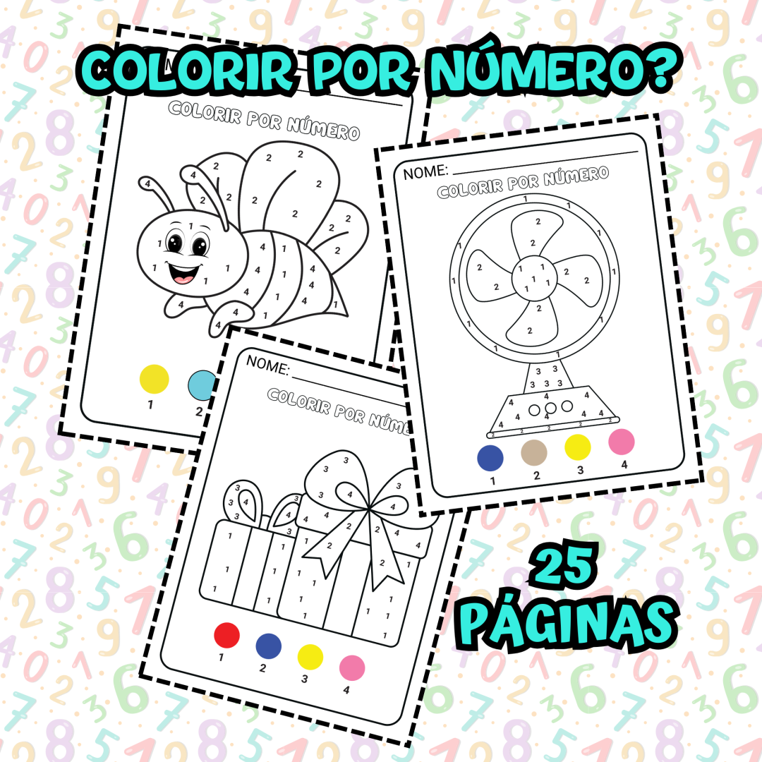 Colorir por Números – Educação Infantil