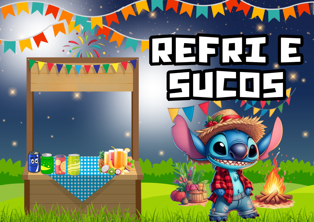 🎉 Cartazes Festa Caipira com o Stitch – Kit PDF para Imprimir! 🌽✨ - Imagem 4