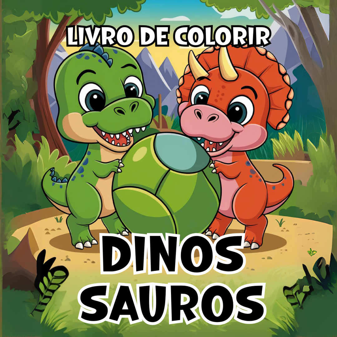Livro de Colorir DINOSSAUROS