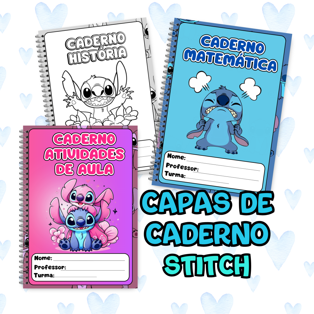 Capas de Caderno Stitch