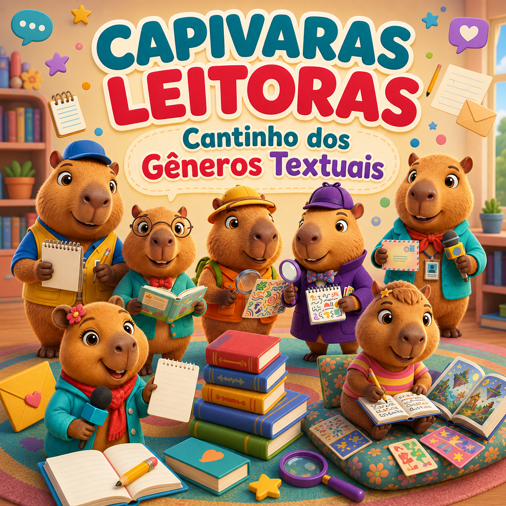 Cantinho dos Gêneros Textuais: uma estação de leitura para a sala – Capivaras Leitoras